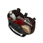 The Hadley Turnlock Tote Bag - Gold/Dark Stone