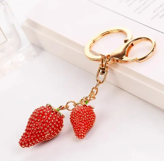 Strawberry Bag Charm