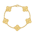 Golden Clover Leaf Bracelet