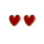 Red Heart Stud Earring