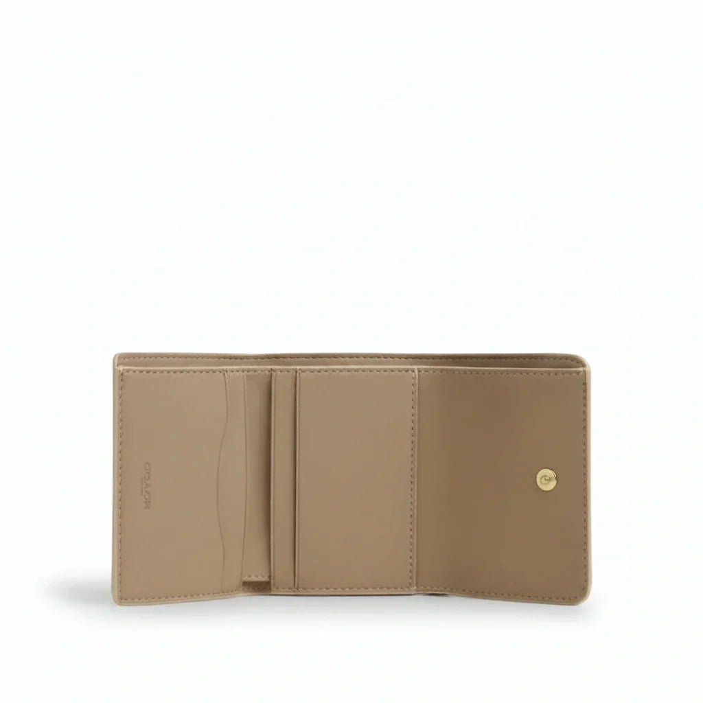 The Signature Card Holder Wallet – Gold/Ivory