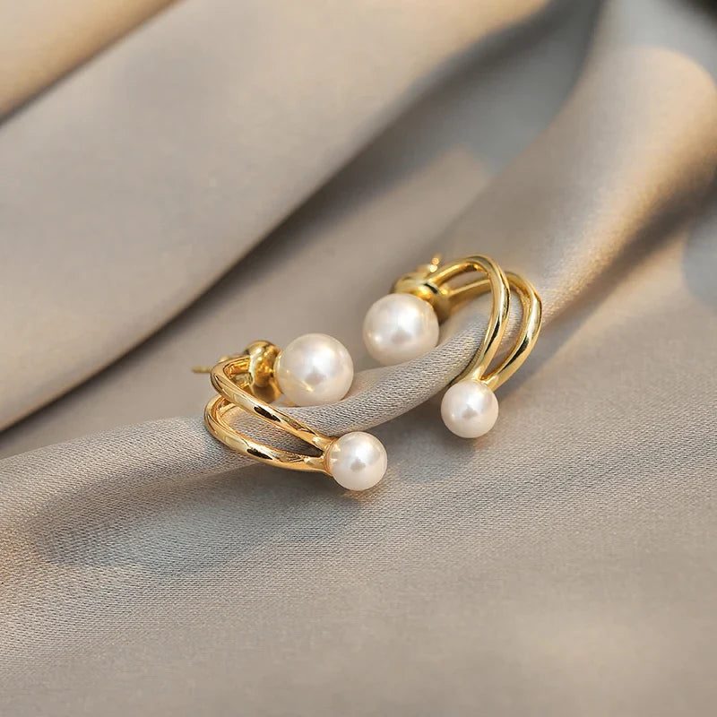 Retro Pearl Earrings