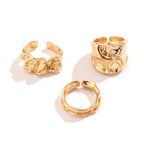 Golden Trinity Rings