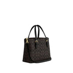 The Mollie Tote Bag 25 In Signature Canvas -  Walnut/Black