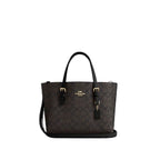 The Mollie Tote Bag 25 In Signature Canvas -  Walnut/Black