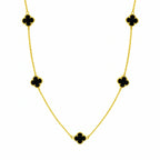 Amelie Clover Necklace - Black Edition