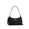 Teri Shoulder Bag In Signature Canvas- Gold/Black