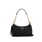 Teri Shoulder Bag In Signature Canvas- Gold/Black