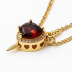 Heart and Sword Necklace