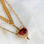 Heart and Sword Necklace