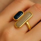Double Stone Ring
