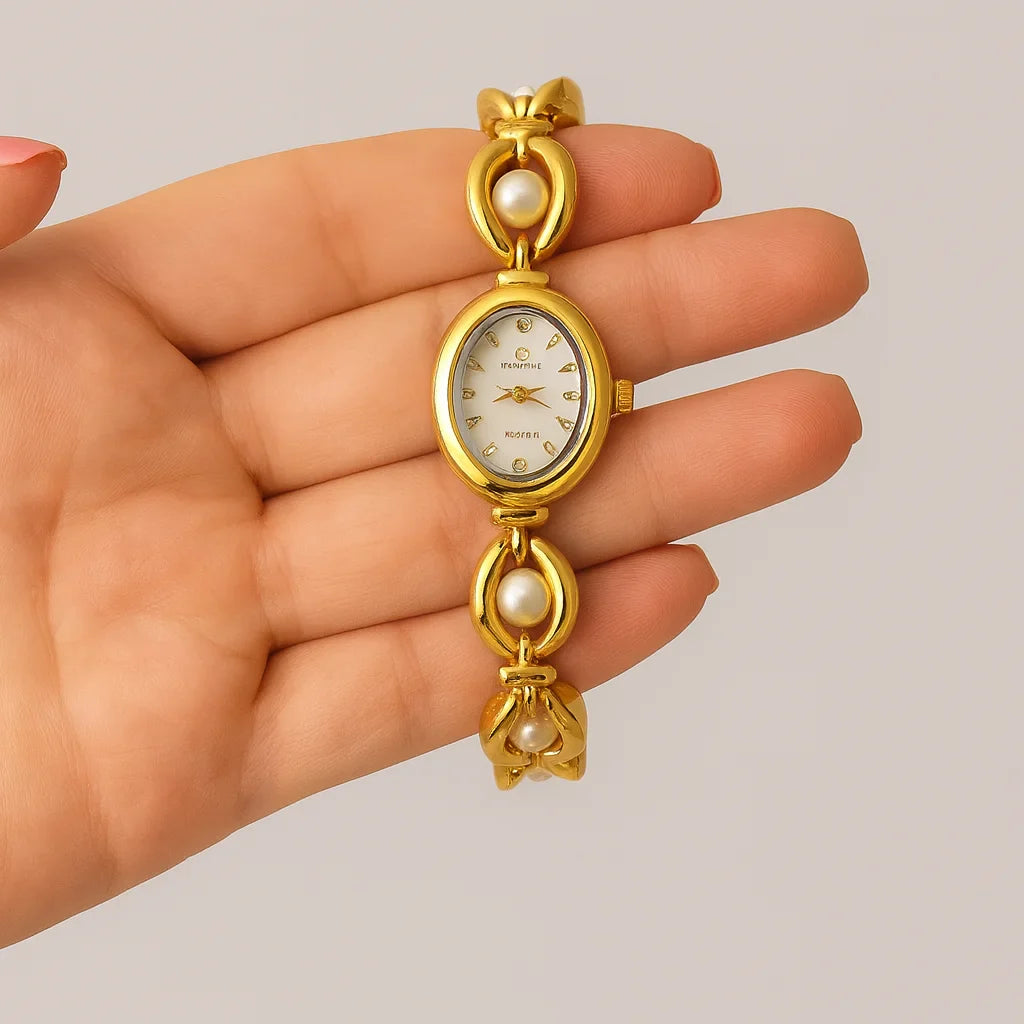 Golden Pearl Vintage Watch