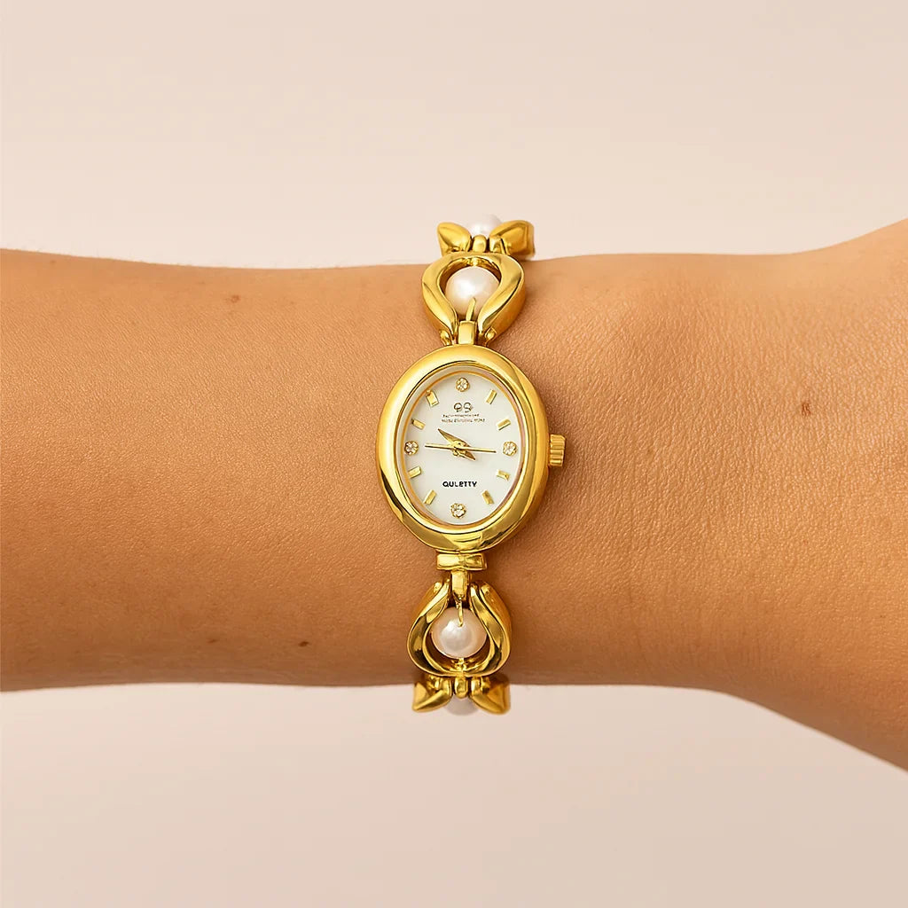 Golden Pearl Vintage Watch