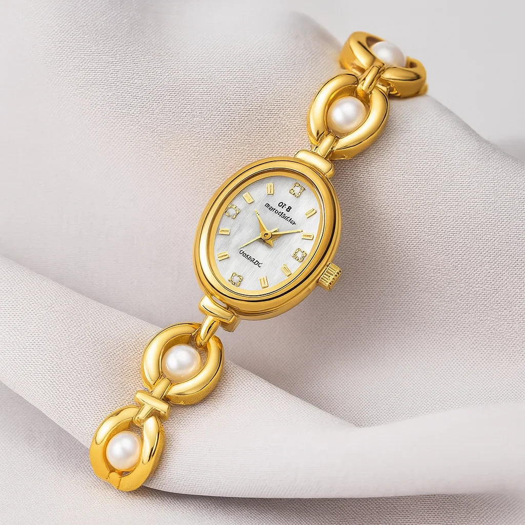 Golden Pearl Vintage Watch