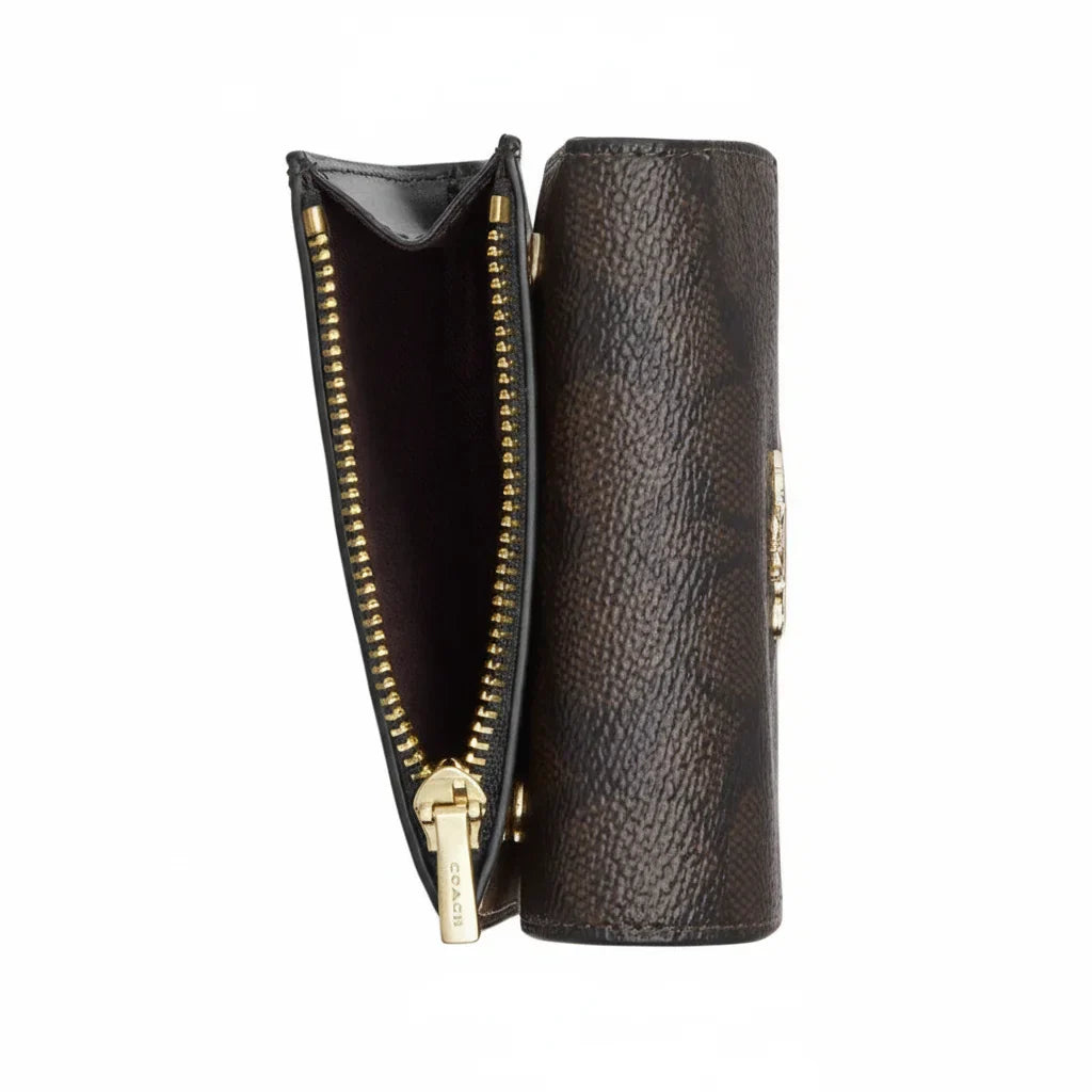 The Signature Card Holder Wallet – Walnut/Tan